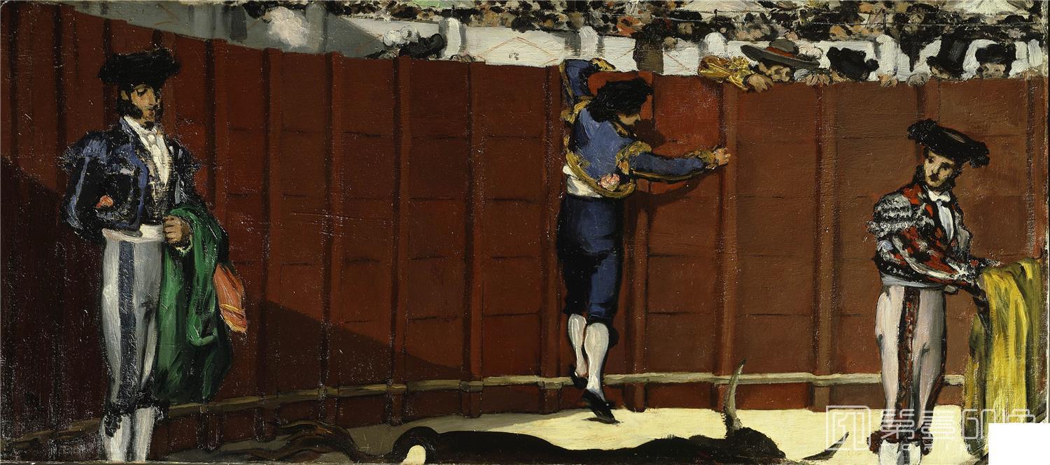 油画-美国弗里克美术馆藏画-édouard Manet - The Bullfight, 1864-027